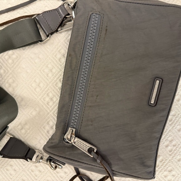 Rebecca Minkoff Charcoal Crossbody Bag with Silver Accents - Picture 5 of 6